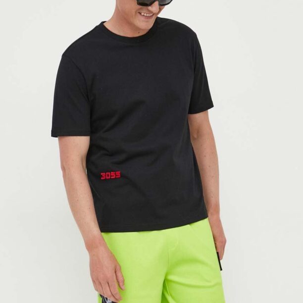 BOSS pantaloni scurti din bumbac BOSS GREEN culoarea verde