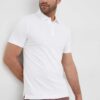 BOSS polo de bumbac culoarea alb