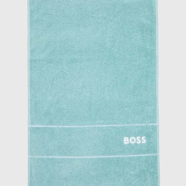 BOSS prosop din bumbac Plain Aruba Blue 40 x 60 cm