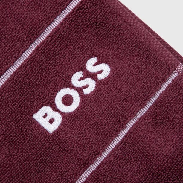 BOSS prosop din bumbac Plain Burgundy 40 x 60 cm preţ