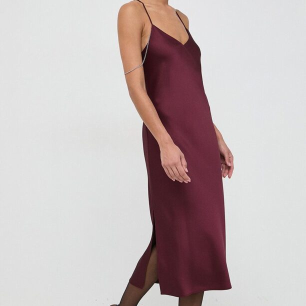 BOSS rochie culoarea bordo