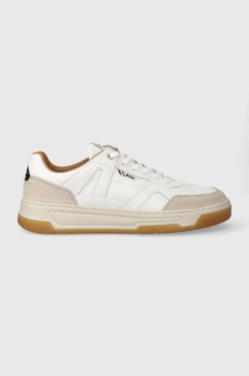 BOSS sneakers din piele Baltimore culoarea alb