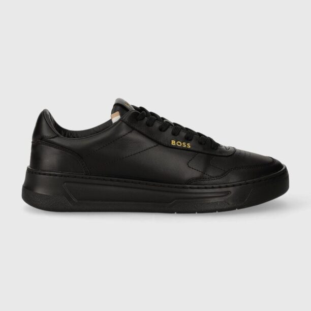 BOSS sneakers din piele Baltimore culoarea negru