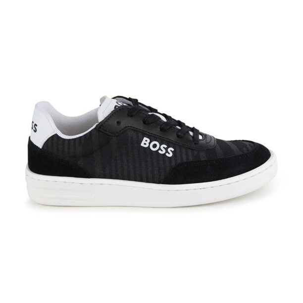 BOSS sneakers pentru copii culoarea negru preţ