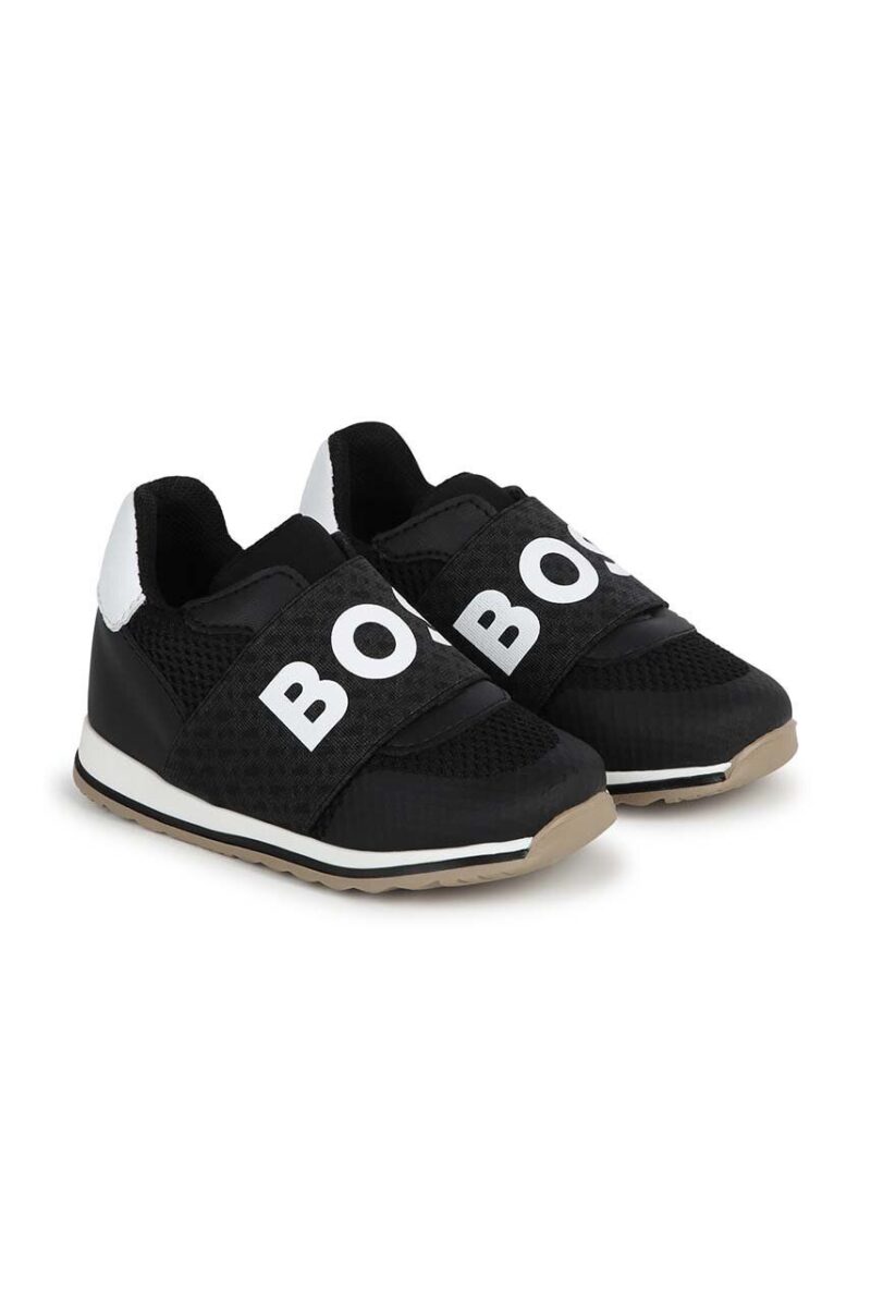 BOSS sneakers pentru copii culoarea negru