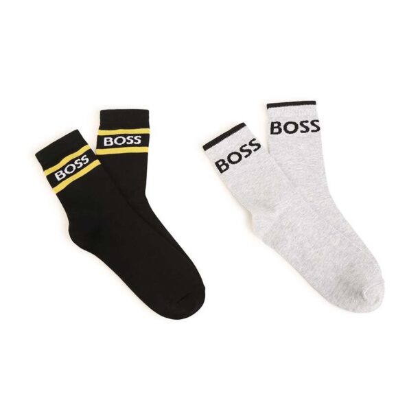 BOSS sosete copii 2-pack culoarea negru