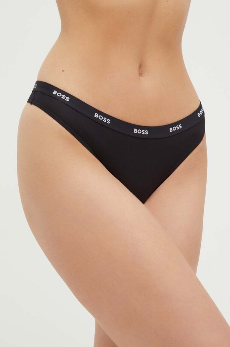 BOSS tanga culoarea negru