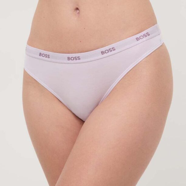 BOSS tanga culoarea violet