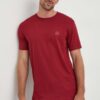 BOSS tricou din bumbac CASUAL culoarea bordo