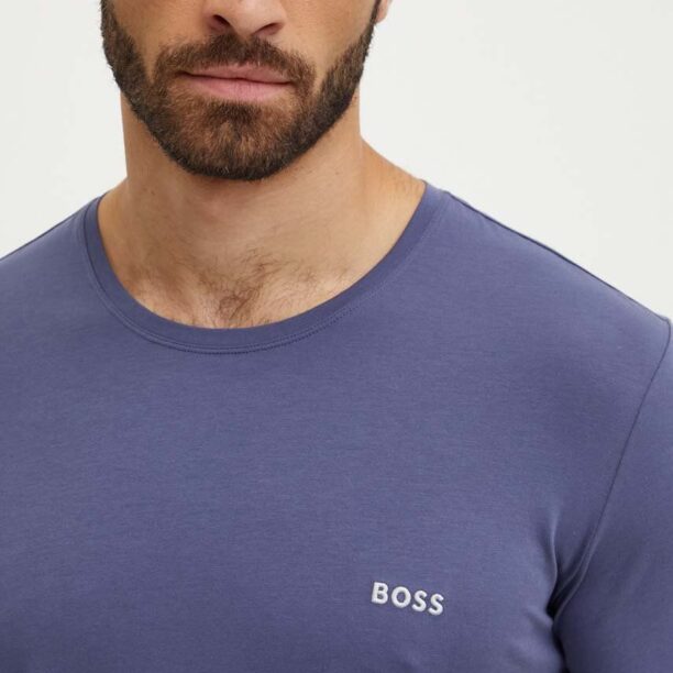 BOSS tricou lounge melanj preţ