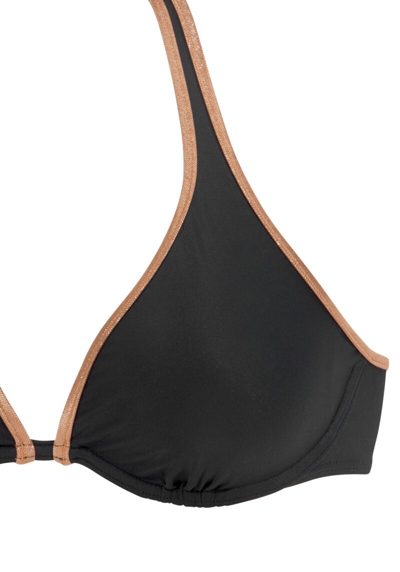 BRUNO BANANI Sutien costum de baie  bronz / negru