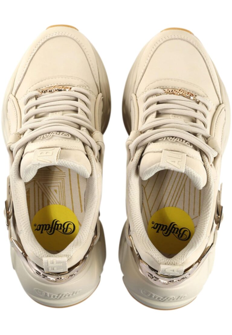 BUFFALO Sneaker low 'Binary Halo'  crem / auriu