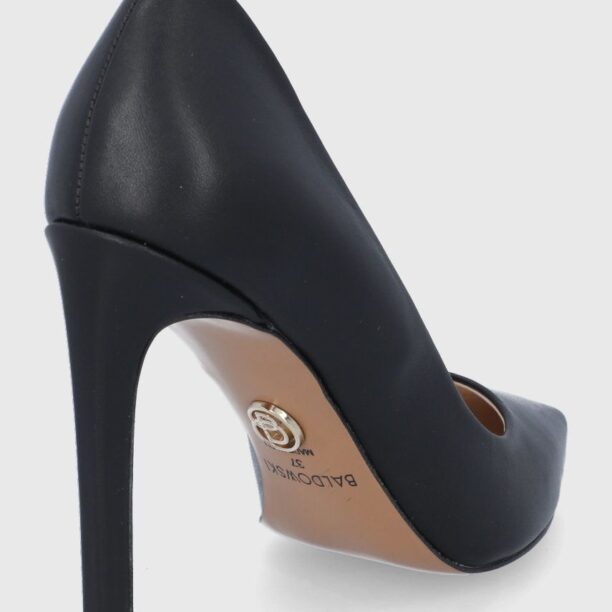 Baldowski stilettos de piele culoarea negru preţ