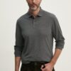 Barbour longsleeve din bumbac culoarea gri