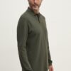 Barbour longsleeve din bumbac culoarea verde