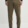 Barbour pantaloni de bumbac culoarea verde