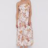 Bardot Rochie culoarea alb