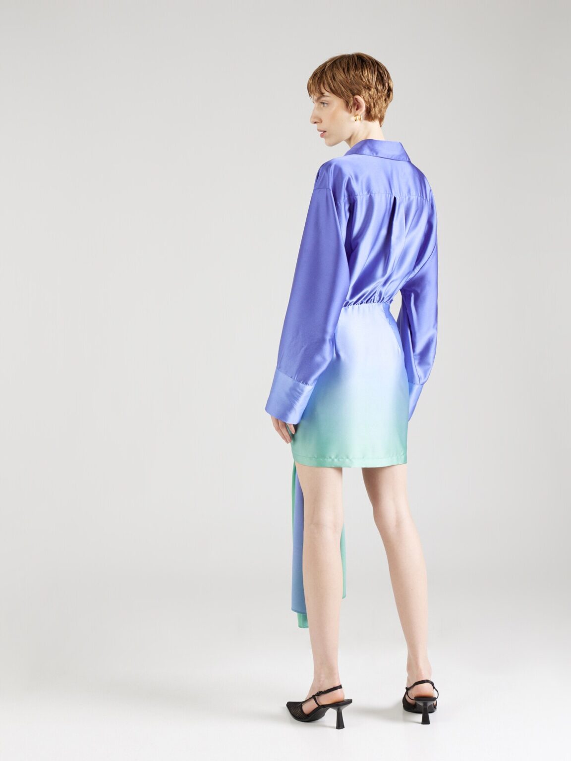 Bardot Rochie tip bluză 'MALIRA OMBRE SHIRT DRESS'  albastru / verde pastel preţ
