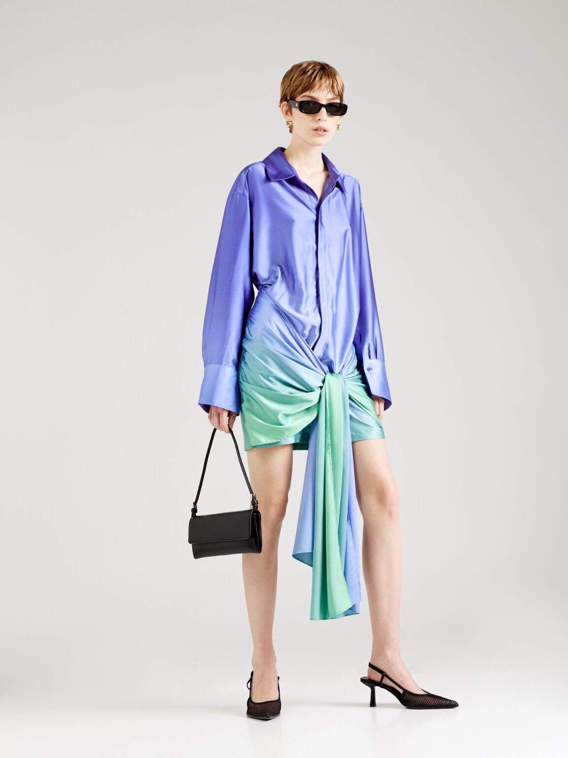 Cumpăra Bardot Rochie tip bluză 'MALIRA OMBRE SHIRT DRESS'  albastru / verde pastel