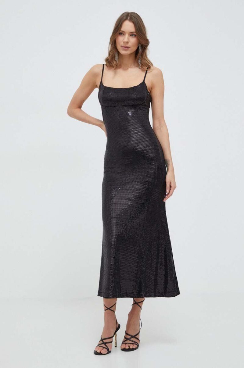 Bardot rochie culoarea negru