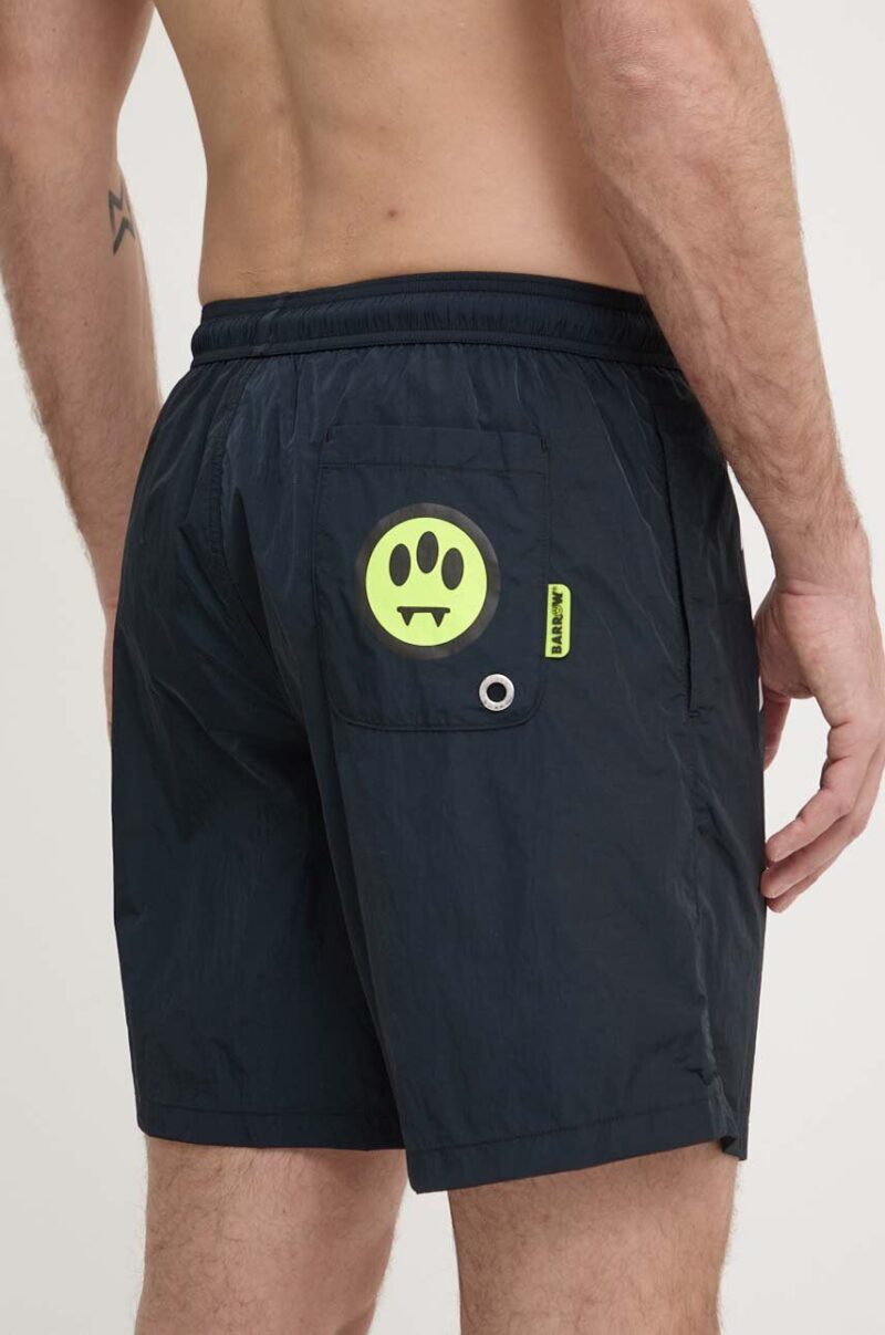 Barrow pantaloni scurti de baie culoarea negru preţ