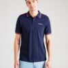 Ben Sherman Tricou  albastru marin / roșu / alb