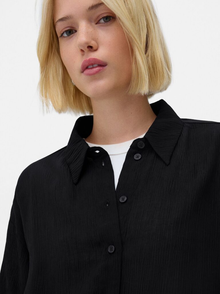 Original Bershka Bluză  negru