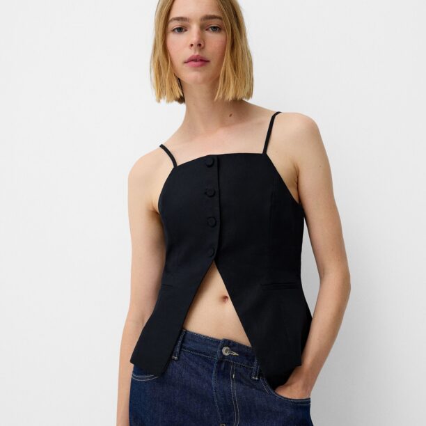 Bershka Bluză  negru