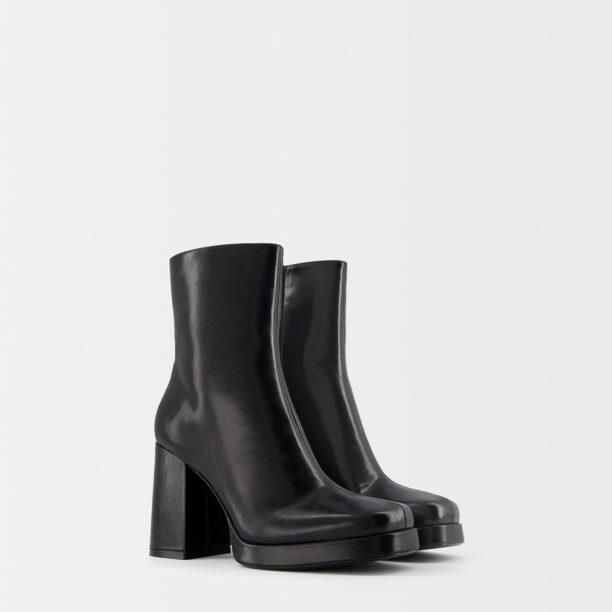 Original Bershka Botine  negru