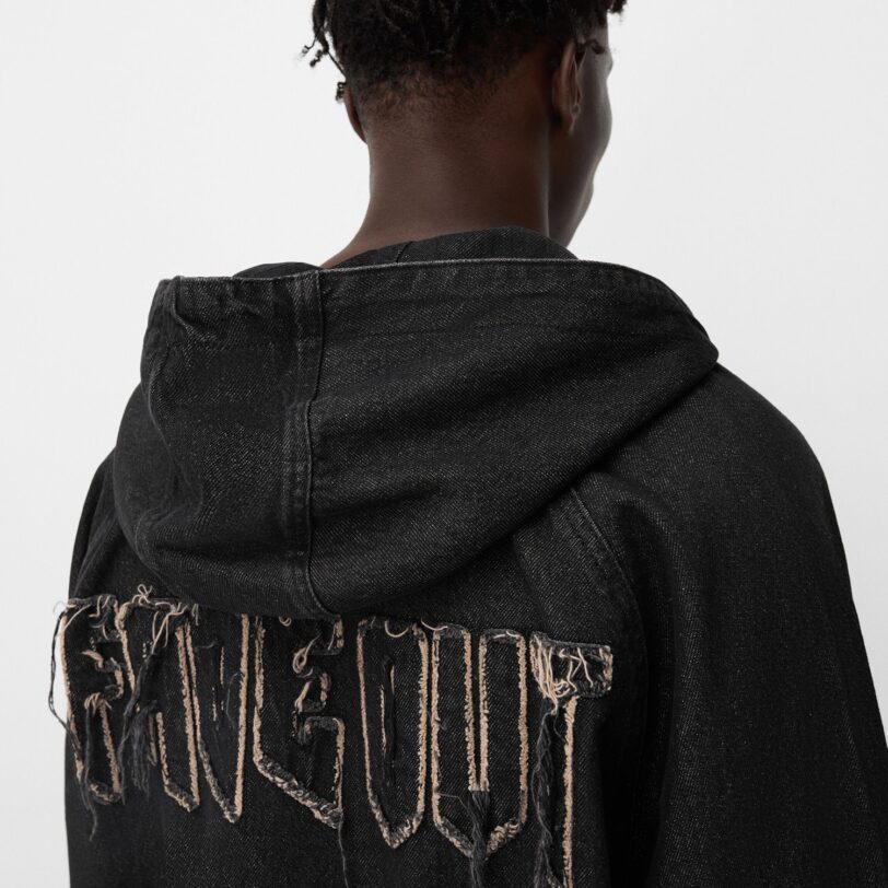 Bershka Geacă de primăvară-toamnă  bej / negru preţ
