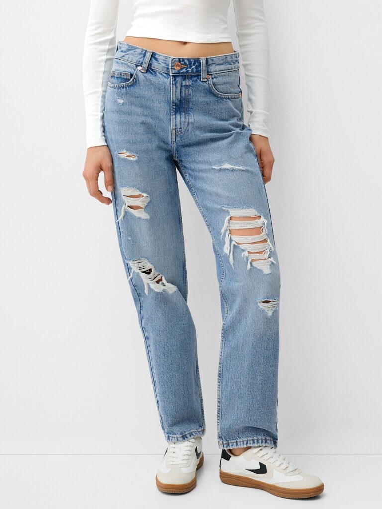 Bershka Jeans  albastru