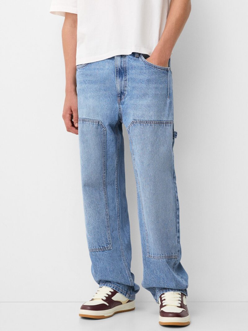 Bershka Jeans  albastru deschis