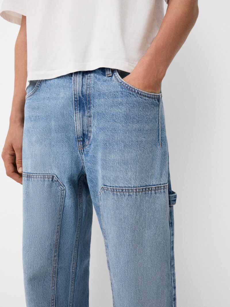 Original Bershka Jeans  albastru deschis