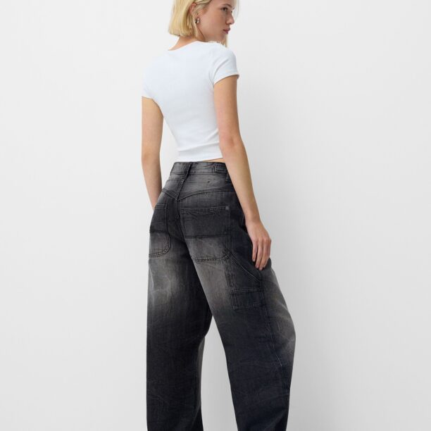 Bershka Jeans  negru denim preţ