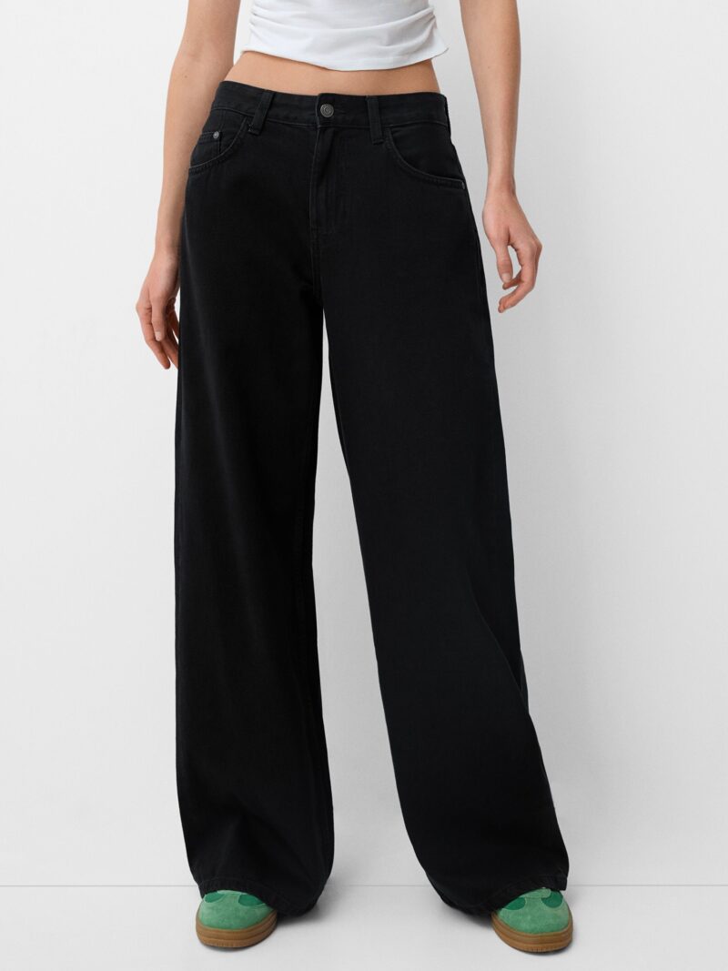 Bershka Jeans  negru denim