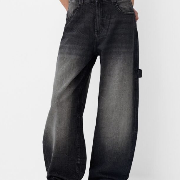 Bershka Jeans  negru denim