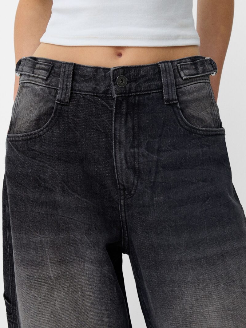 Original Bershka Jeans  negru denim