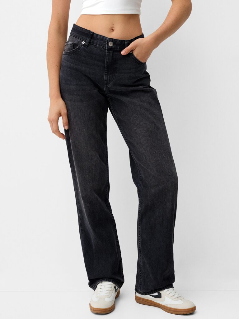 Bershka Jeans  negru denim