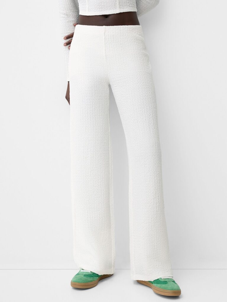 Bershka Pantaloni  alb