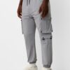 Bershka Pantaloni cu buzunare  gri