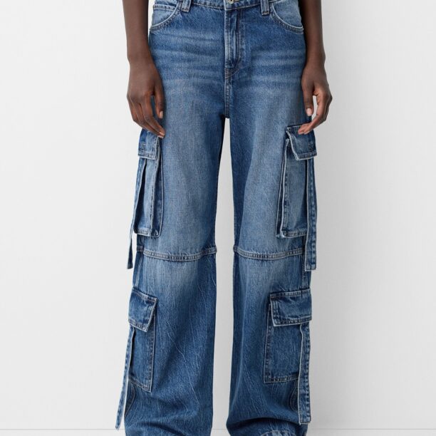 Bershka Pantaloni eleganți  albastru denim