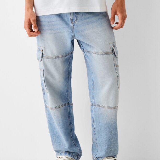 Bershka Pantaloni eleganți  albastru deschis