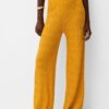 Bershka Pantaloni  galben curry