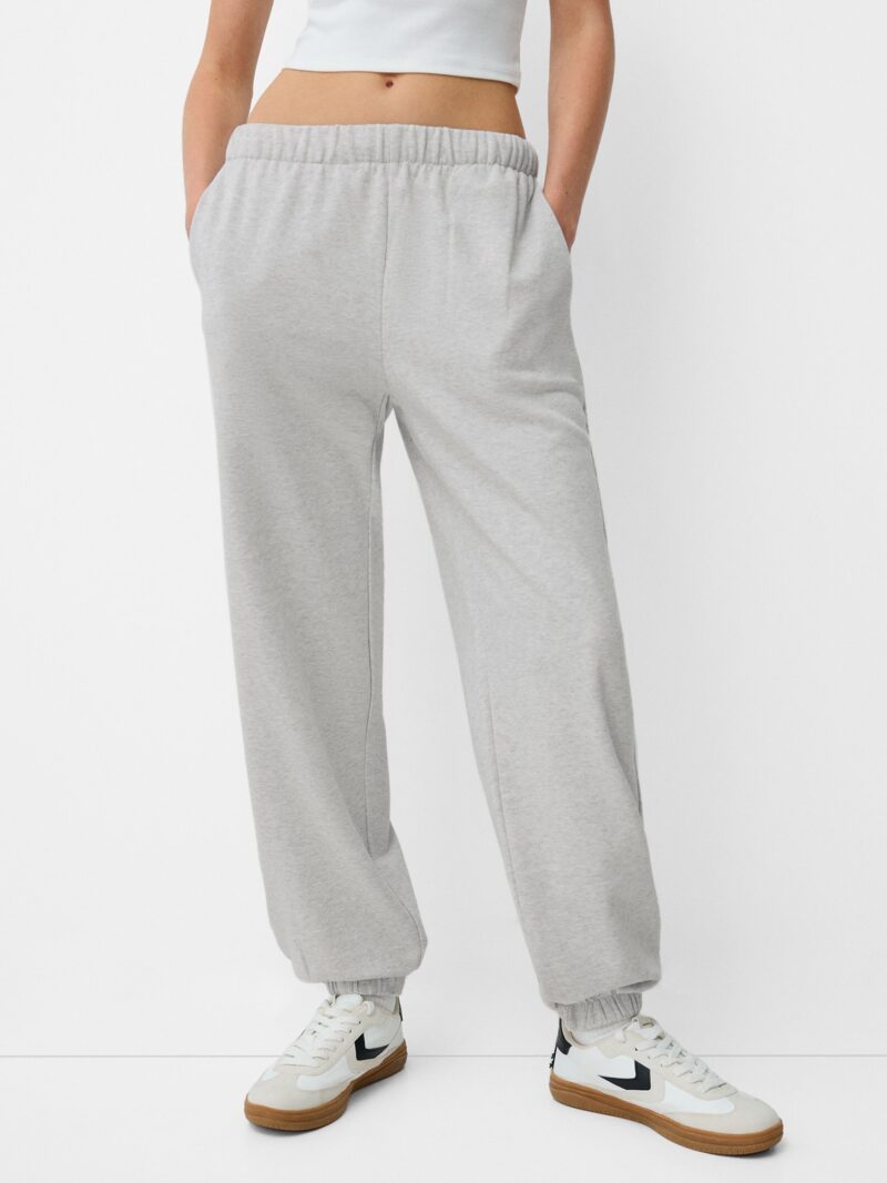 Bershka Pantaloni  gri amestecat