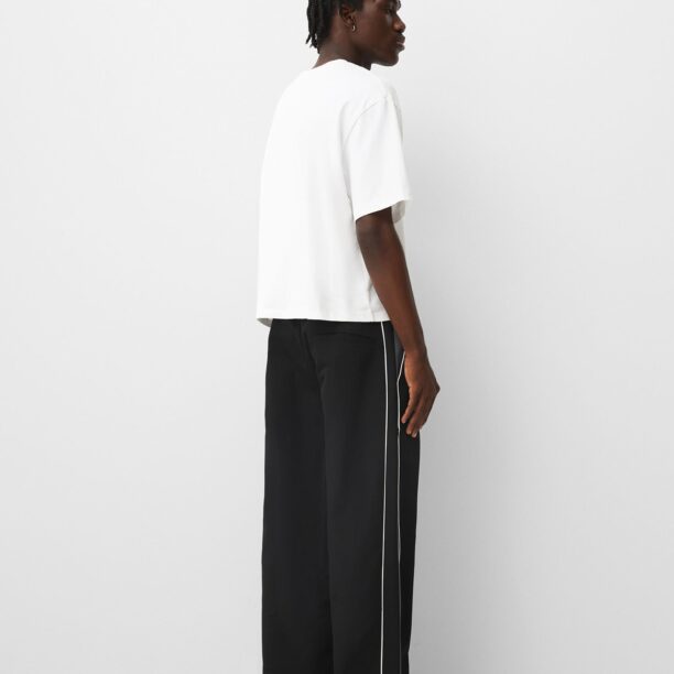 Original Bershka Pantaloni  gri / negru / alb