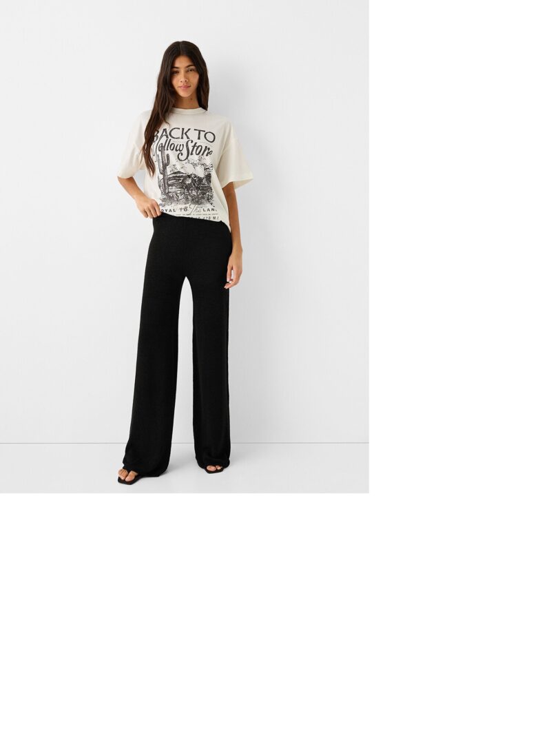 Cumpăra Bershka Pantaloni  negru