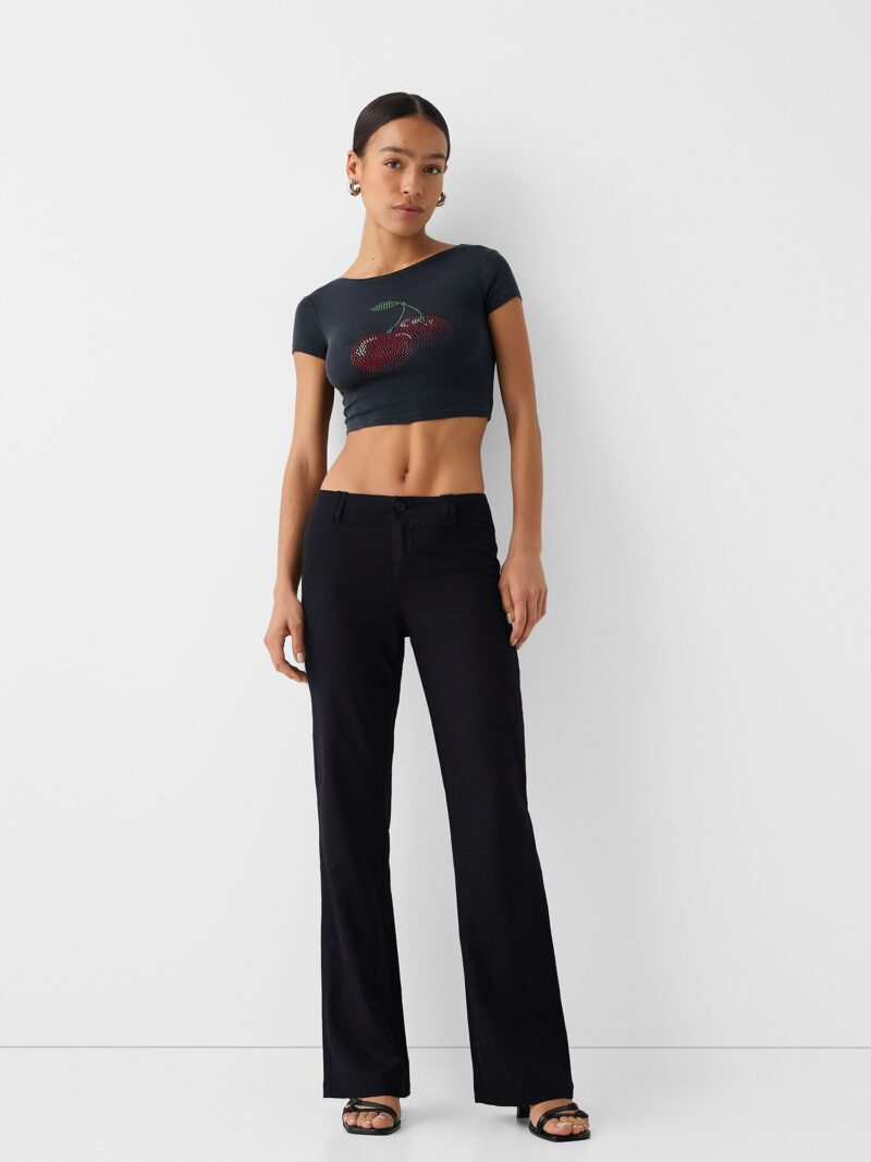 Cumpăra Bershka Pantaloni  negru