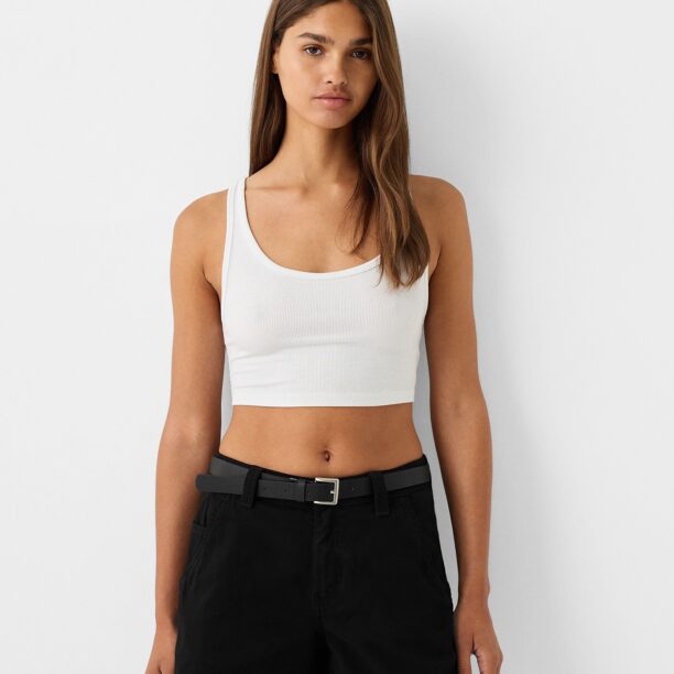 Bershka Pantaloni  negru