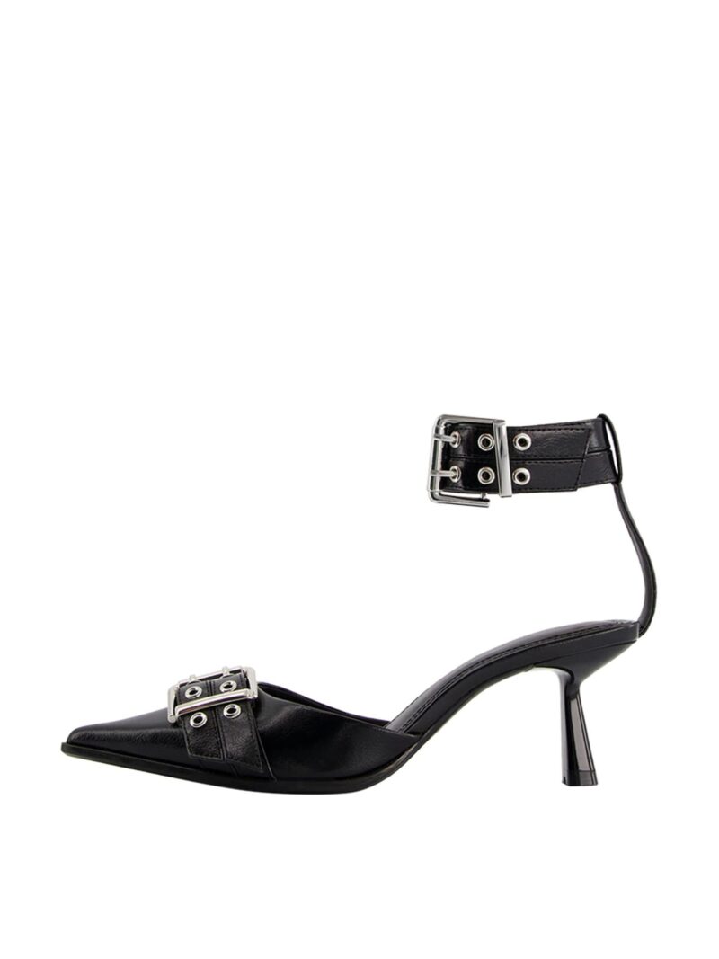 Bershka Pumps  negru / argintiu