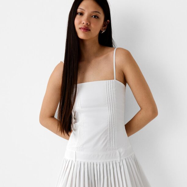 Bershka Rochie  alb